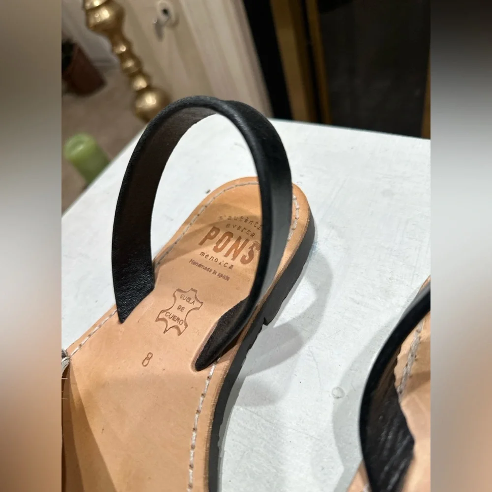 Pons Menorca Avarca Sandals Leopard Print Pony Hair Leather EU 38 US‎ 8 - Picture 7 of 14